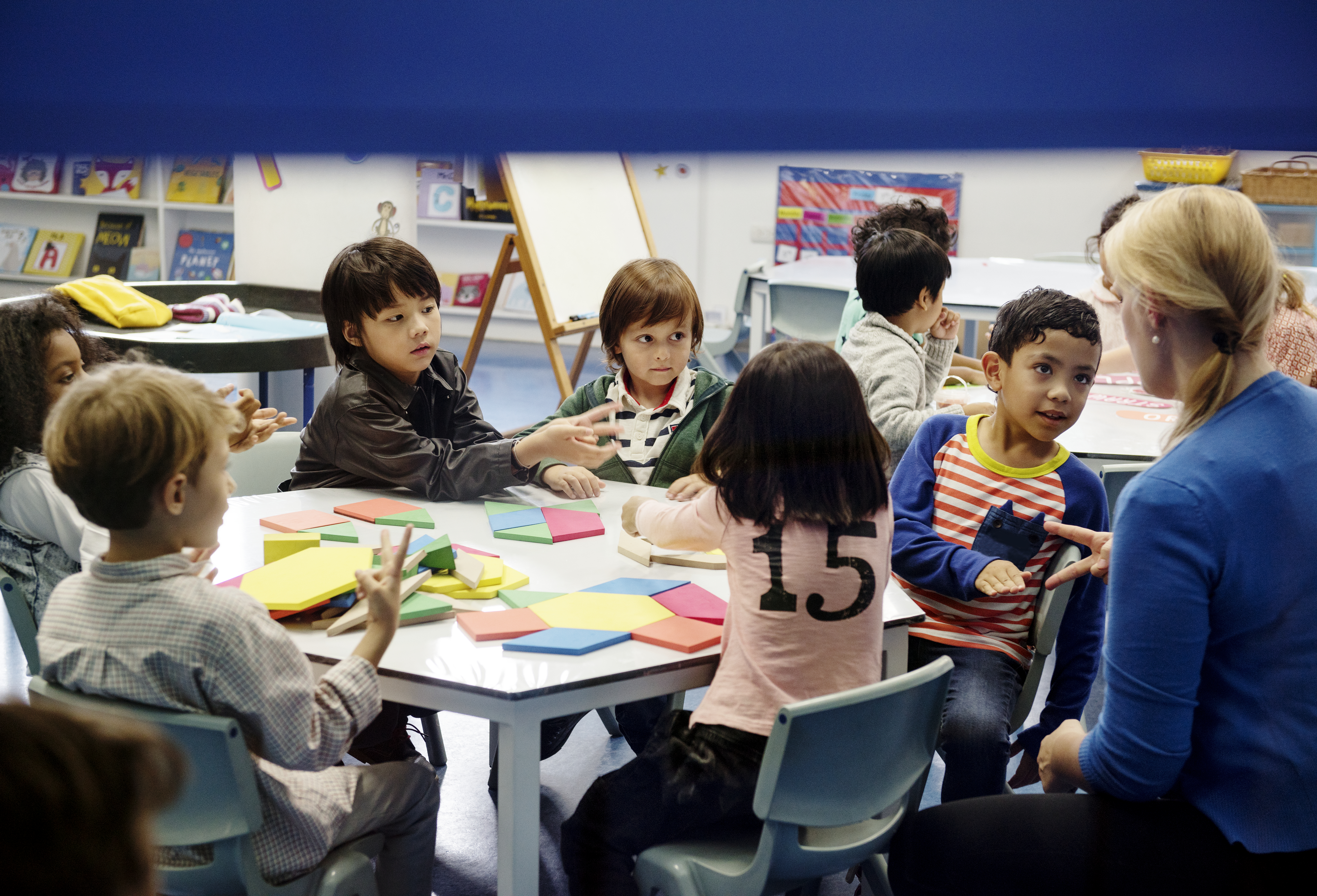 Children engaged in curriculum activities