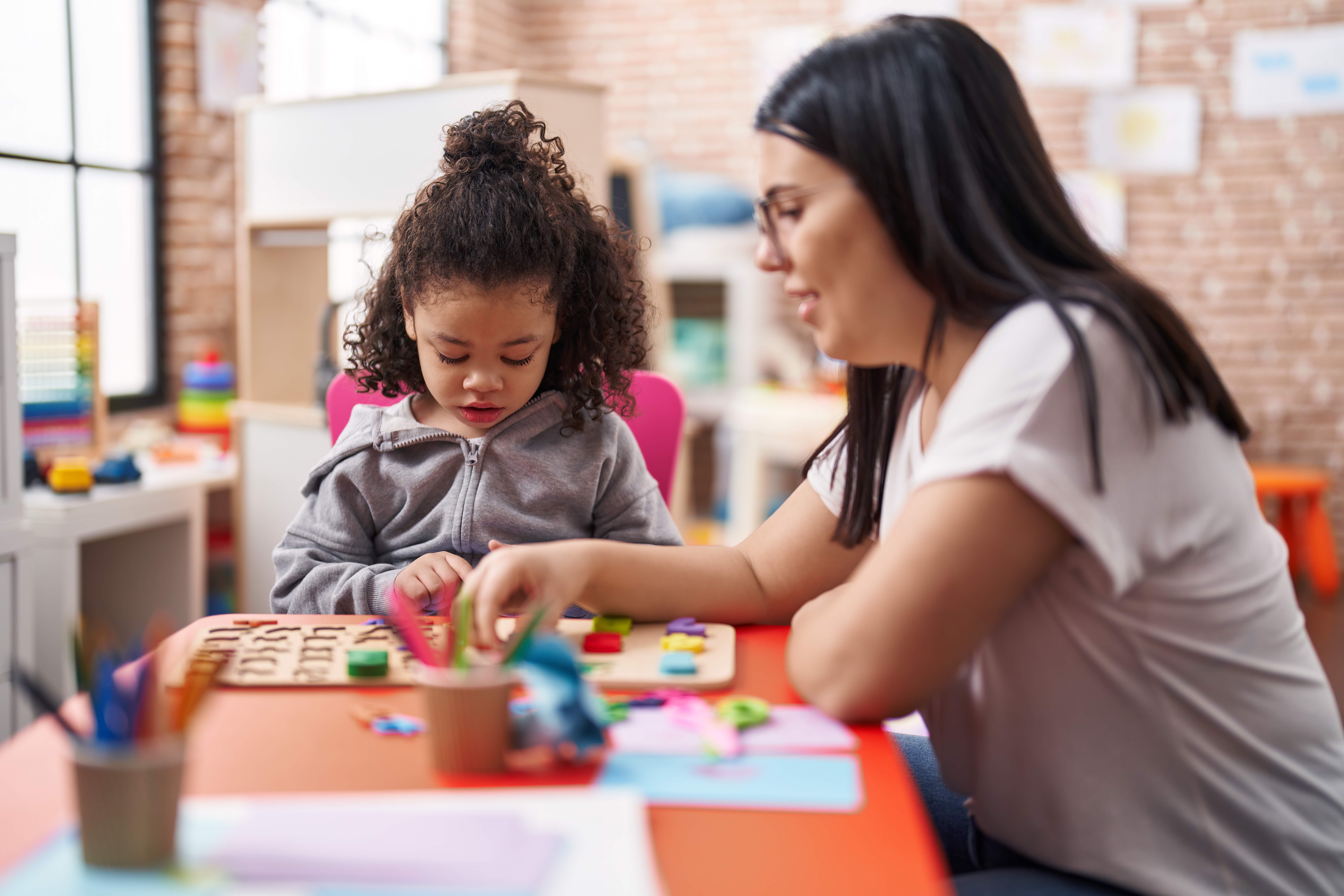 Parent reading with child